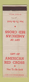 Matchbook Cover - American Red Cross Not To Be Sold
