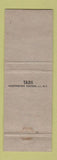 Matchbook Cover - Military Commissary Tads Huntington Station LI NY