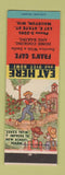 Matchbook Cover - Fran's Cafe Mauston WI hillbilly