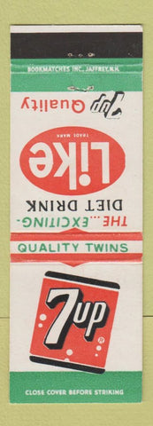 Matchbook Cover - 7up Soda Like Diet Drink