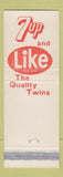Matchbook Cover - 7up Soda Like Diet Drink