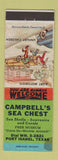 Matchbook Cover - Campbell's Sea Chest Port Isabel TX STAINED