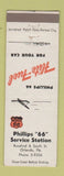 Matchbook Cover - Phillips 66 oil gas Orlando FL