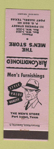 Matchbook Cover - Men's Store Clothes Port Isabel TX LAVENDER