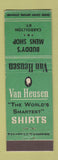 Matchbook Cover - Van Heusen Men's Clothes Buddy's Carrollton KY