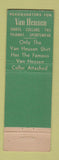 Matchbook Cover - Van Heusen Men's Clothes Buddy's Carrollton KY