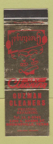 Matchbook Cover - Guzman Cleaners Brownsville TX Christmas