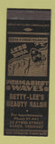 Matchbook Cover - Betty Lee's Beauty Salon Barre VT SAMPLE