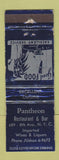 Matchbook Cover - Pantheon Restaurant Bar New York City WORN