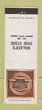 Matchbook Cover - Walker's Shoe Store Florsheim Sioux City IA