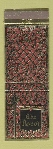 Matchbook Cover - The Ascot Restaurant Washington DC