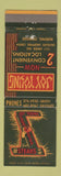 Matchbook Cover - Joy Young Chinese Restaurant Memphis TN