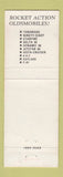 Matchbook Cover - 1966 Oldsmobile Rocket Elizabeth NJ