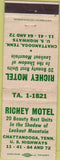 Matchbook Cover - Richey Motel Chattanooga TN
