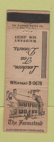 Matchbook Cover - The Farmstead Restaurant Whippany NJ
