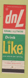 Matchbook Cover - 7up Soda Like Diet Drink