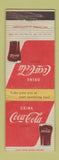 Matchbook Cover - Coca Cola Soda