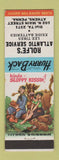 Matchbook Cover - Rolfe's Atlantic oil gas Athens PA hillbilly