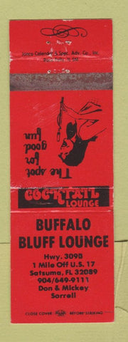 Matchbook Cover - Buffalo Bluff Lounge Satsuma FL WEAR