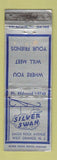 Matchbook Cover - Silver Swan West Orange NJ WORN