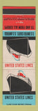 Matchbook Cover - United States Lines Shipping