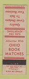 Matchbook Cover - Ohio Book Matches