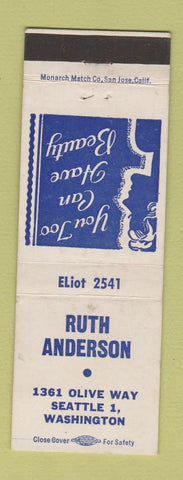 Matchbook Cover - Ruth Anderson Salon Seattle WA