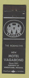 Matchbook Cover - Motel Vagabond Wheatland IN