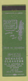 Matchbook Cover - Monarch Cleaners Pasadena CA