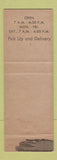 Matchbook Cover - Monarch Cleaners Pasadena CA