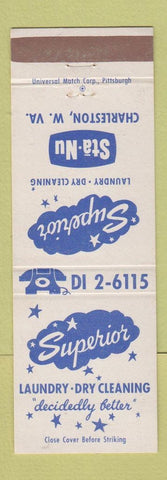 Matchbook Cover - Superior Laundry Dry Cleaning Charleston WV