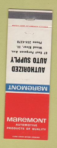 Matchbook Cover - Maremont Auto Parts Wood River IL