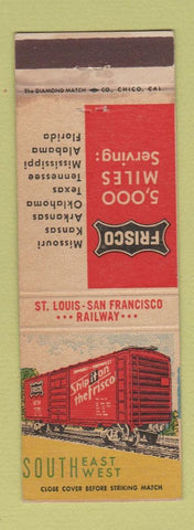 Matchbook Cover - Frisco Railroad