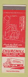 Matchbook Cover - Churchill Truck Lines Trucking Chillicothe MO