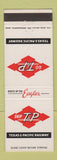 Matchbook Cover - Texas and Pacific Railway Railroad