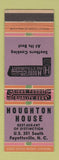 Matchbook Cover - Houghton House Fayetteville NC