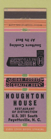 Matchbook Cover - Houghton House Fayetteville NC