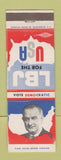 Matchbook Cover - Lyndon B Johnson For President 1964