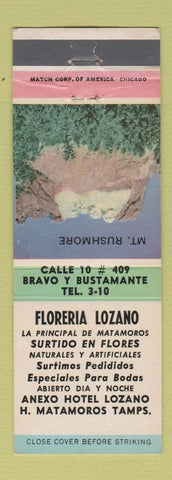 Matchbook Cover - Floreria Lozano Matamoros Mexico