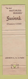 Matchbook Cover - Gwinn's Restaurant Drive In Pasadena CA