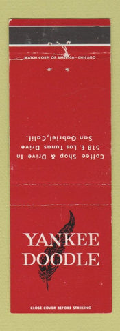 Matchbook Cover - Yankee Doodle Coffee Shop San Gabriel CA