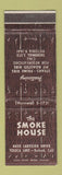 Matchbook Cover - Smoke House Restaurant Toluca Lake Burbank CA