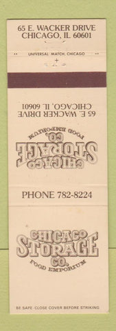 Matchbook Cover - Chicago Storage Co Food Emporium Chicago IL