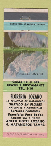 Matchbook Cover - Floreria Lozano Matamoros Mexico