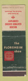 Matchbook Cover - Florsheim Shoes Becker Leather Goods Fond Du Lac WI