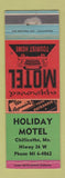 Matchbook Cover - Holiday Motel Chillicothe MO WEAR