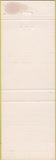 Matchbook Cover - Taconic Lumber Hardware Williamstown MA yellow