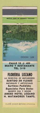 Matchbook Cover - Floreria Lozano Matamoros Mexico