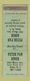Matchbook Cover - Peter Pan Diner Union N WEAR