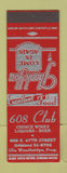 Matchbook Cover - 608 Club Oakland CA? SAMPLE